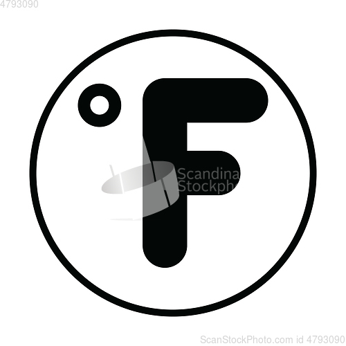 Image of Fahrenheit degree icon