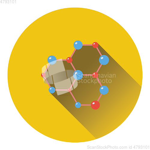 Image of Icon of chemistry hexa connection of atoms