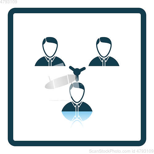 Image of Businessmen connection icon