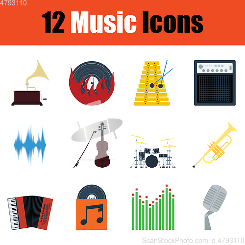 Image of Music icon set