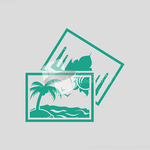 Image of Two travel photograph icon