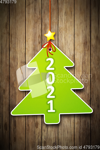 Image of christmas tree tag 2021