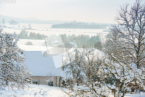 Image of cold winter snow scenery 