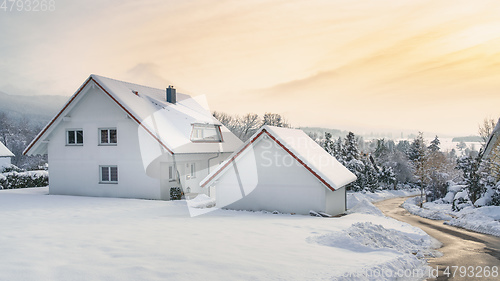 Image of cold winter snow scenery 