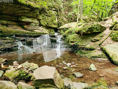 Image of small waterfall in the Black Forest south Germany