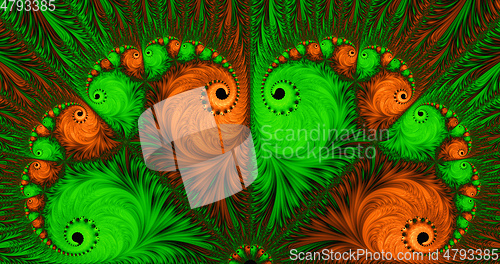 Image of decorative fractal background graphic