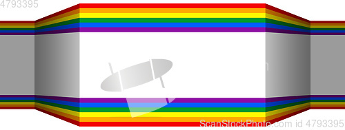 Image of rainbow colors banner background