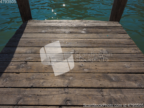 Image of A wooden pier