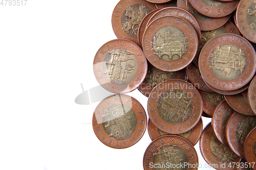 Image of czech money background