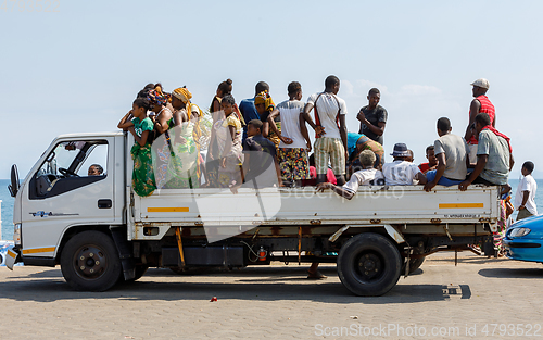 Image of Traditional Malagasy peoples car transport