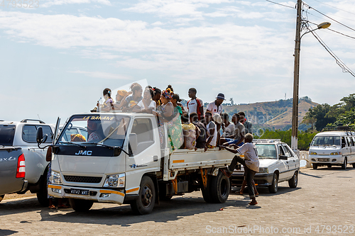 Image of Traditional Malagasy peoples car transport