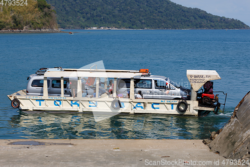 Image of Malagasy freighter ship in Nosy Be bay, Madagascar