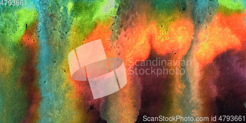 Image of green red abstract watercolor background