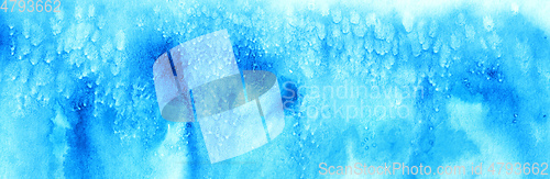 Image of blue abstract watercolor background