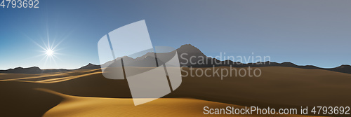 Image of desert sunset landscape background