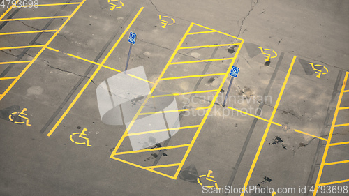 Image of parking space for disabled people