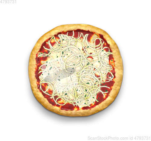 Image of typical delicious pizza
