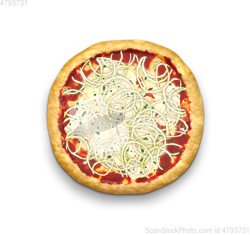 Image of typical delicious pizza