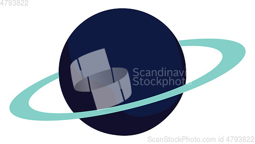 Image of A planet vector or color illustration