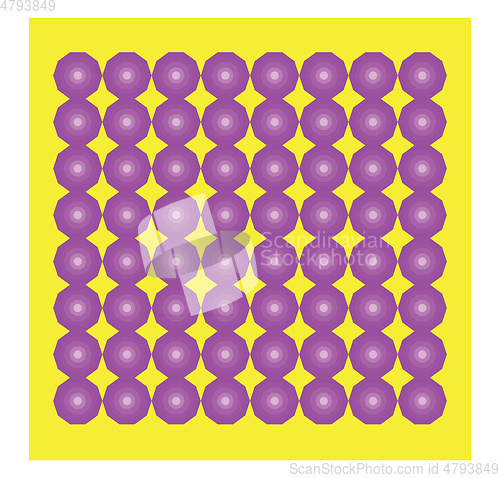 Image of Decagon pattern vector or color illustration