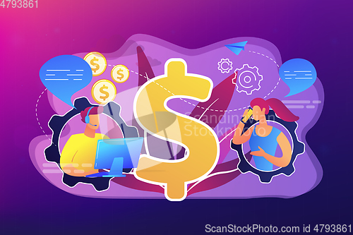 Image of Conversational sales concept vector illustration.
