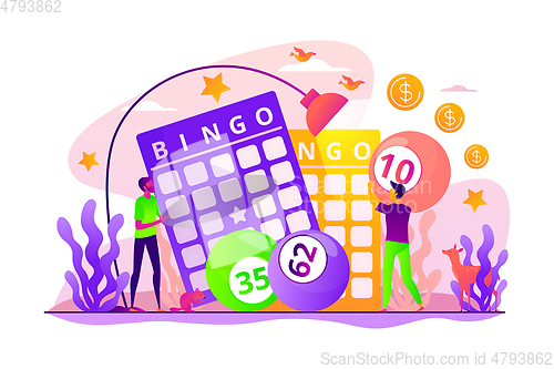 Image of Lottery game concept vector illustration.