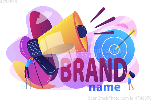 Image of Brand name concept vector illustration.