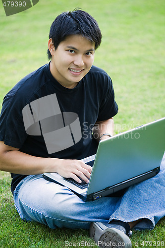 Image of Asian college student