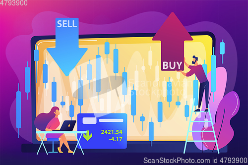 Image of Stock market concept vector illustration.