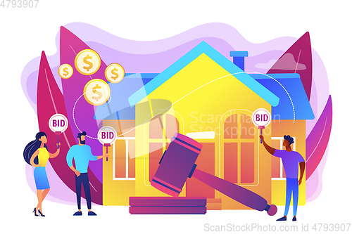 Image of Auction house concept vector illustration.