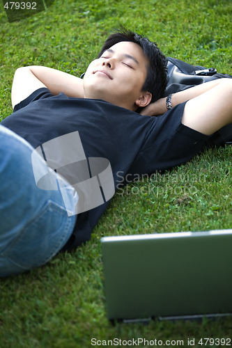 Image of Asian college student