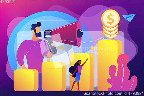 Image of Economic development concept vector illustration.