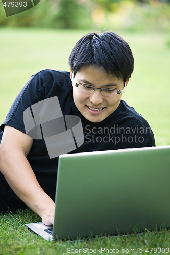 Image of Asian college student