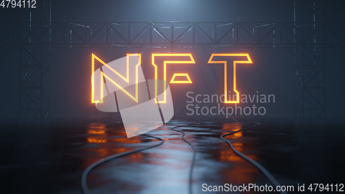 Image of neon light sign nft