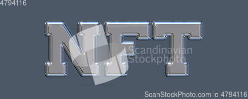 Image of nft chrome sign banner