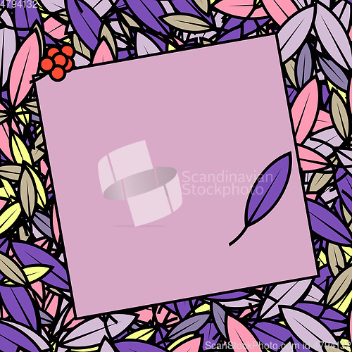 Image of leaf background frame