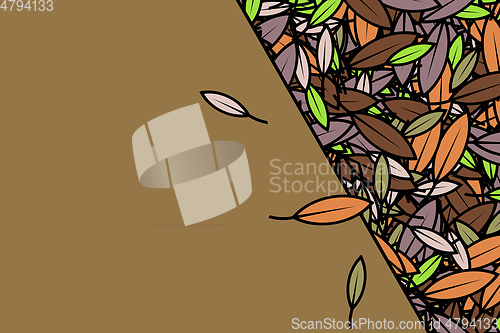 Image of leaf background frame