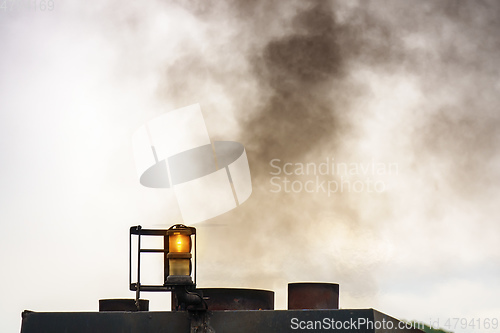 Image of old ships air pollution