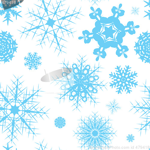 Image of snowflake seamless tile