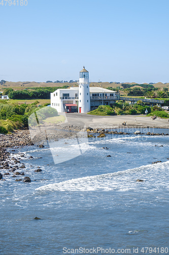 Image of lighthouse at Cape Egmont New Zealand north island