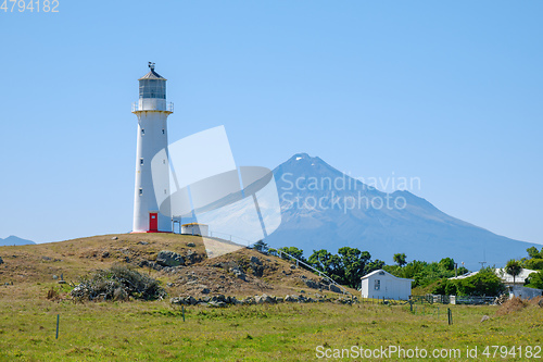 Image of lighthouse at Cape Egmont New Zealand north island