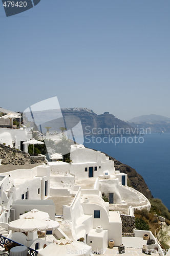 Image of santorini view of harbor