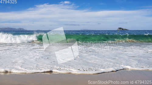 Image of beautiful beach at Hahei New Zealand