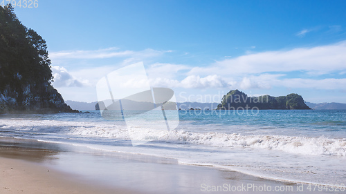 Image of beautiful beach at Hahei New Zealand