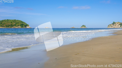 Image of beautiful beach at Hahei New Zealand