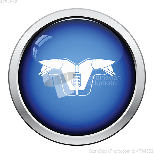 Image of American football chest protection icon