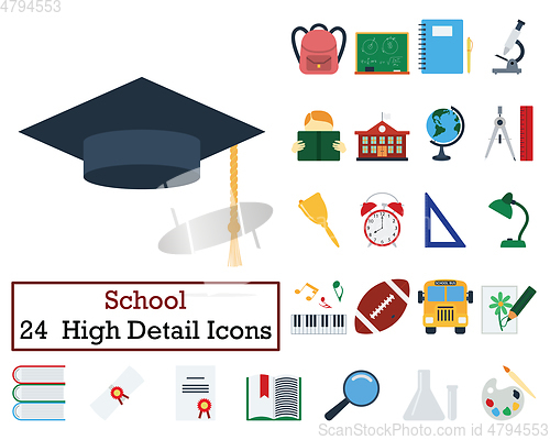 Image of Set of 24 Education Icons