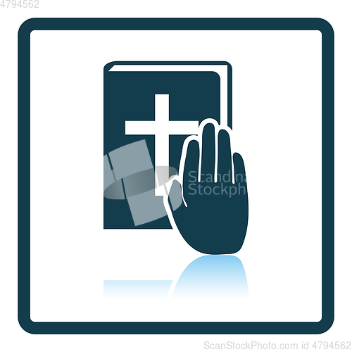 Image of Hand on Bible icon