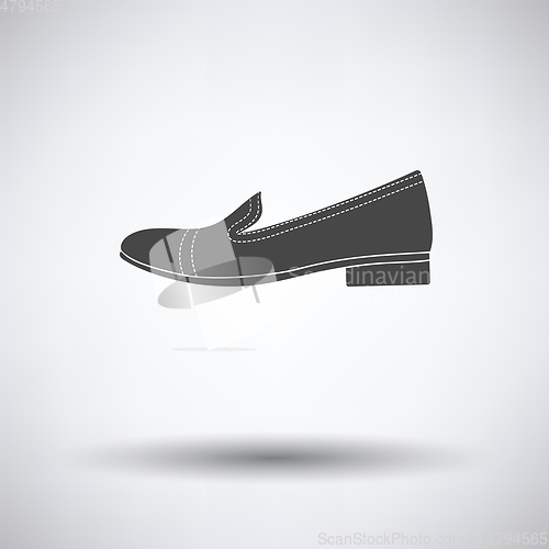 Image of Woman low heel shoe icon