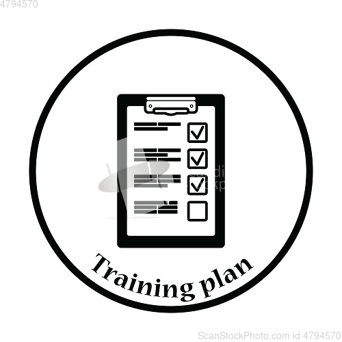 Image of Training plan tablet icon